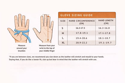 Glove sizing guide